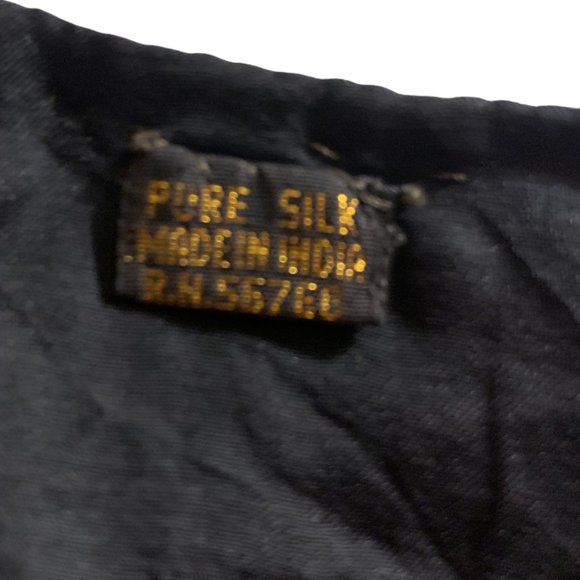 Vintage 100% Silk Black & Gold Sequin Vest | Handmade Embellished Boho Waistcoat - Picture 3 of 6